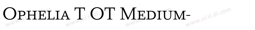 Ophelia T OT Medium字体转换